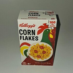 NEW Kellogg's Corn Flakes Cereal 100 Piece Jigsaw Puzzle Spin Master SEALED BAG